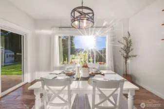 Custom moldings in the Dining Room