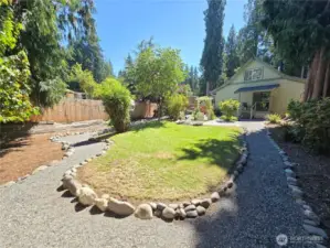Well-maintained yard