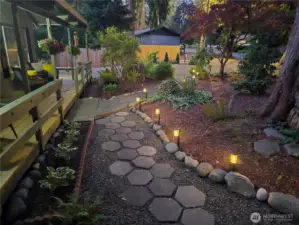 Fun and Bright Entry to covered front porch