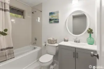Full bathroom downstairs.