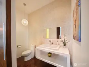 Main floor powder room
