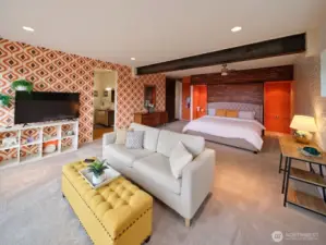 Bedroom 3 w/ sitting area, lower level