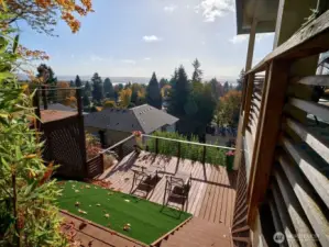 View of the main floor deck