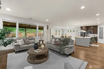 With this open concept living space, find yourself transitioning easily throughout your daily tasks.