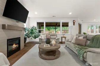 With large double-pane windows covering most of the wall space, this house isn't afraid to shine!