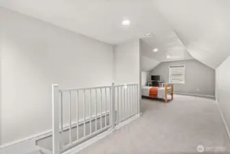 Primary bedroom loft area