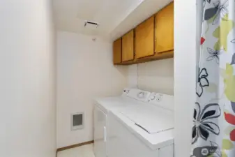 Lower level laundry room.