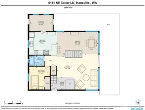 Main level floor plan.