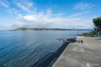 Step down to your private beach.