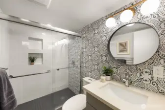 Updated Primary Bathroom on the lower level.