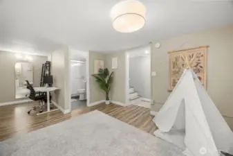 Extra office nook or Flex Space off of the bonus room on the lower level.