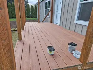 Great BBQ deck under construction