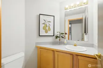 Downstairs half bath