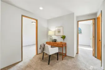 2nd floor small office area as you come up the stairs on the landing