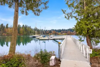 Boater's dream property! Sail home to Eagle Harbor.