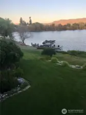Lake is deep enough for fishing off the boat