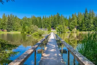 Walking trails in the park.