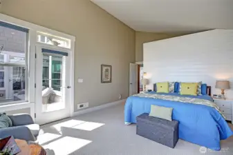 The main floor Primary also has direct access to the deck.
