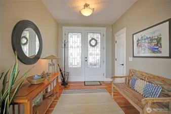 The spacious and lovely entry.