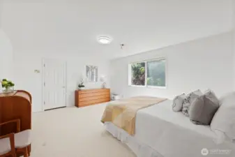 Spacious master bedroom