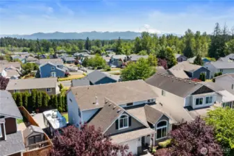 Check out Mount Rainier in the distance, it can be seen from the Primary Bedroom and 1 additional bedroom!