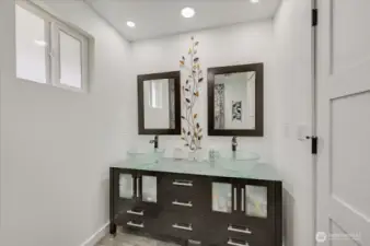Primary Bathroom with double sink