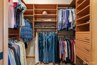Custom California closets.