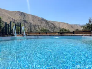 view from the pool