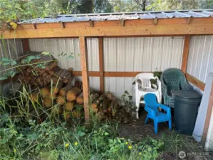 Cover for wood and lawn chairs.