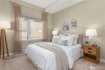 Second bedroom with large walk-in closet.