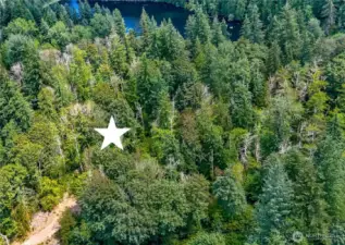 Ariel shot of lot near Echo Lake.