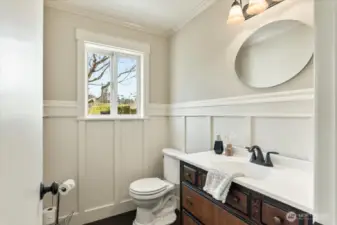 Main floor powder room