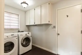 Huge utility room with built-ins/folding area