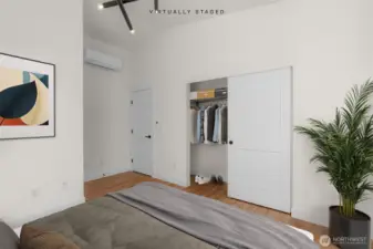 2nd bedroom can be used as office space.