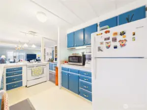 Kitchen looking towards living room