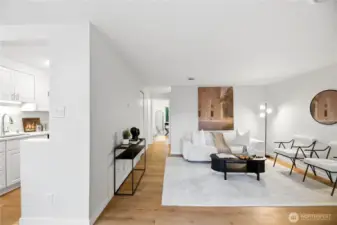 Beautifully renovated throughout with luxury vinyl plank flooring, fresh paint, and new millwork and doors, creating a clean, modern look.