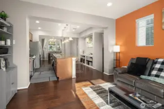 Functionally laid out this space is perfect for entertaining