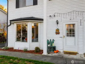 Front of unit and entry way