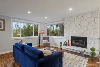 gas fireplace serviced march 26