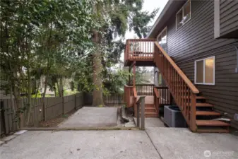 exterior entertaining spaces with many levels of patios and decks