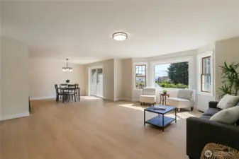 HUGE living room as you enter