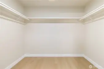 And a walk-in closet.  Guess the size..  large!!  :)