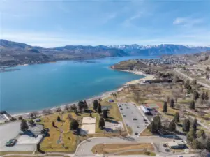 Drone footage of the close proximity to the beach