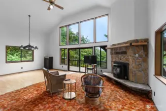 Opposite view of living room/dining room