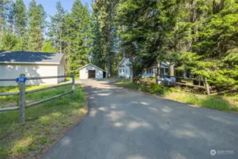 Entrance is fully paved into the home