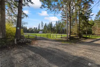 private gated entry and brand new fencing.