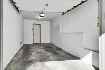 Private garage with direct access into the unit.  Two parking spaces total! (One garage, one uncovered space directly across from the garage!  Guest parking available within the complex.