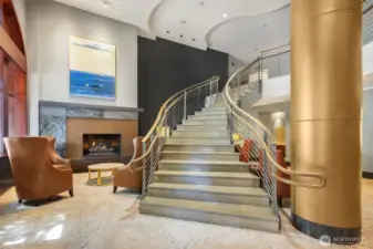 Gorgeous lobby greets you