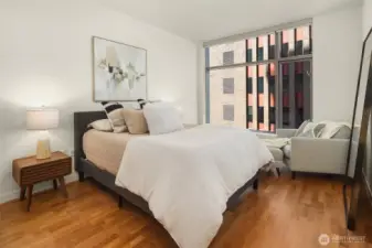 Generously sized primary suite