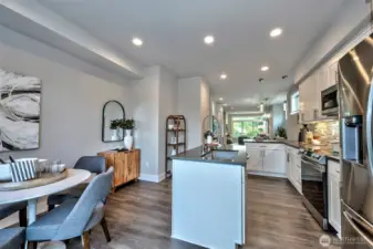 Kitchen with eating space.